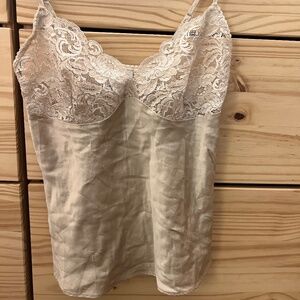 Silk and lace camisole